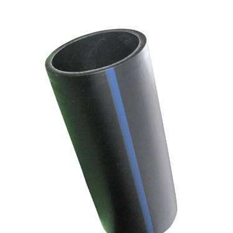 HDPE Black Plastic Pipe with Blue Stripe